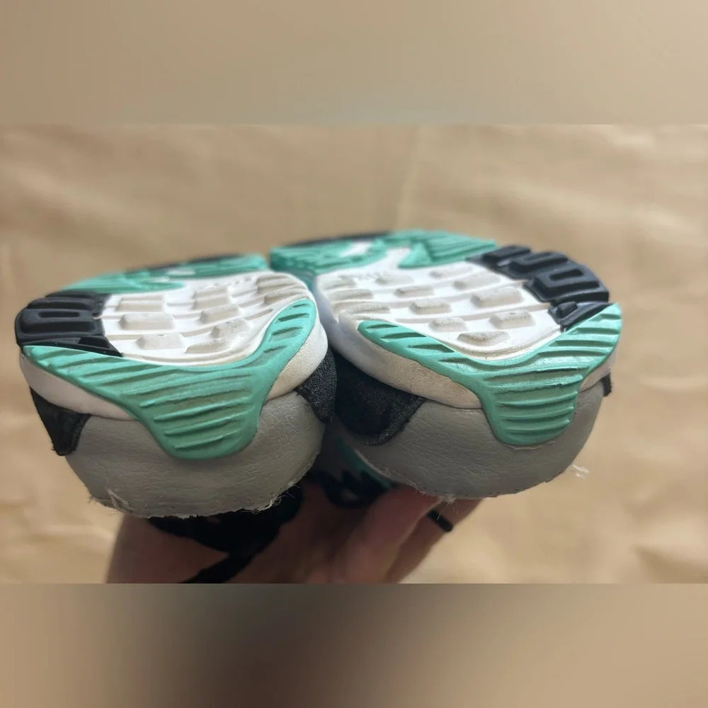 Nike Toddler Gray, White, and Teal‎ Sneakers Air Max 90
